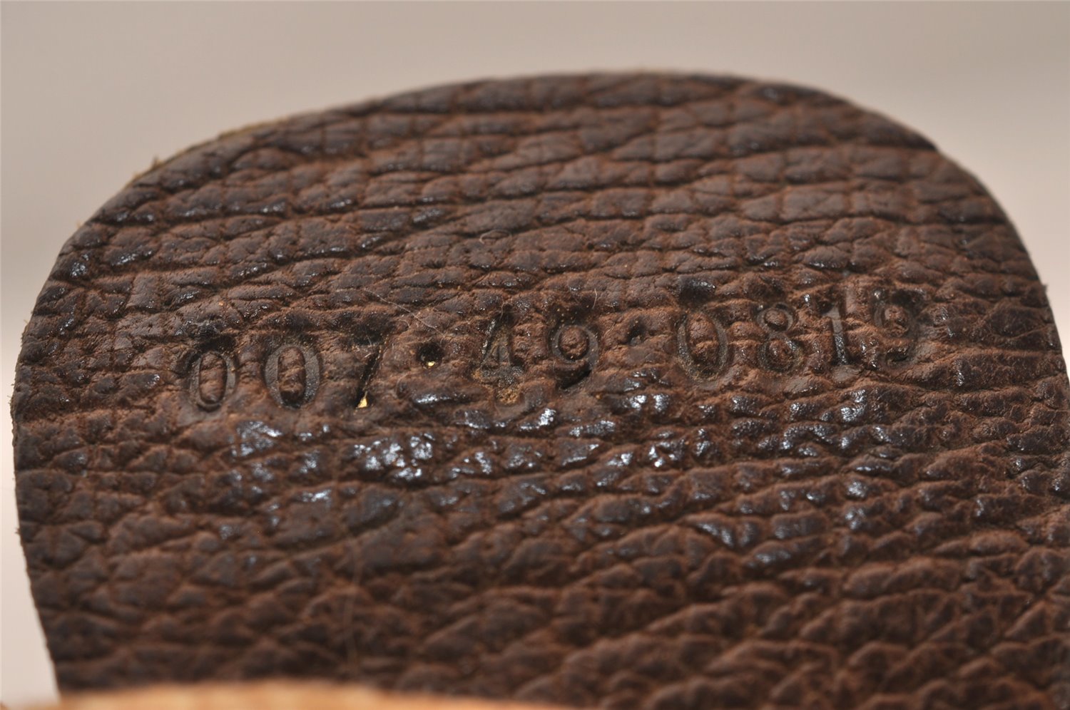 Authentic GUCCI Vintage Shoulder Cross Body Bag Purse GG PVC Leather Brown 8179J