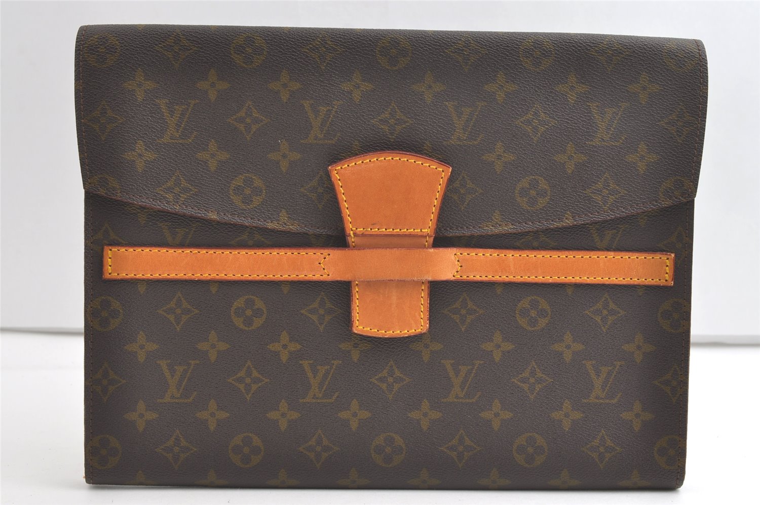 Authentic Louis Vuitton Monogram Poche Ministre Document Case Old Model LV 8180J