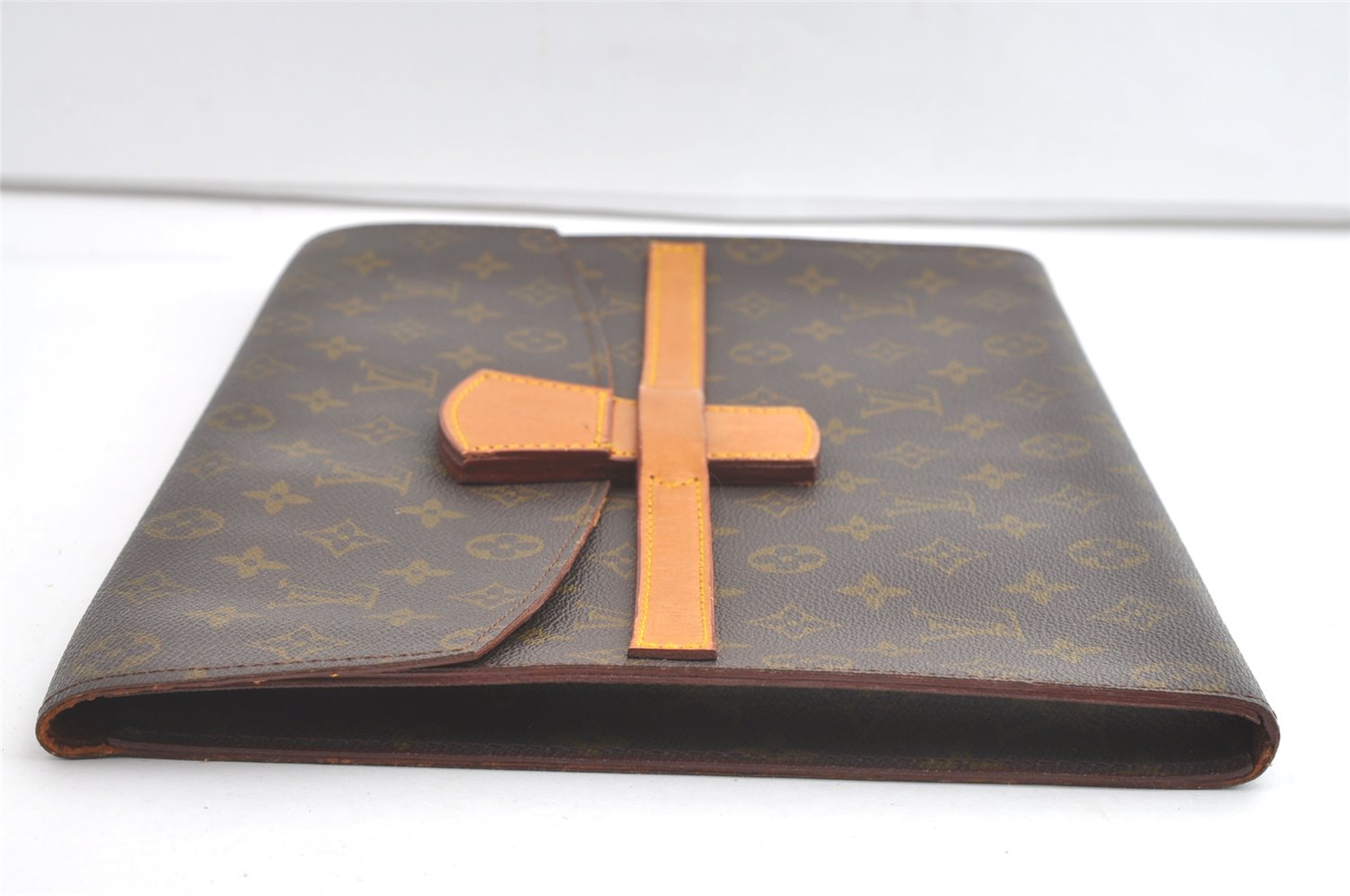 Authentic Louis Vuitton Monogram Poche Ministre Document Case Old Model LV 8180J