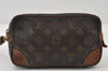 Authentic Louis Vuitton Monogram Marly Dragonne PM M51827 Clutch Hand Bag 8182I
