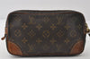 Authentic Louis Vuitton Monogram Marly Dragonne PM M51827 Clutch Hand Bag 8182I