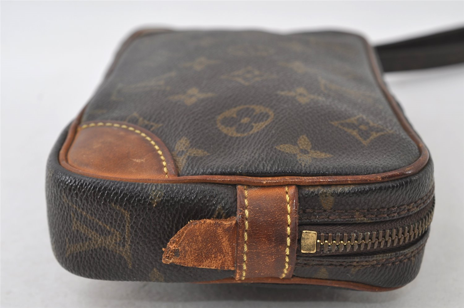 Authentic Louis Vuitton Monogram Marly Dragonne PM M51827 Clutch Hand Bag 8182I
