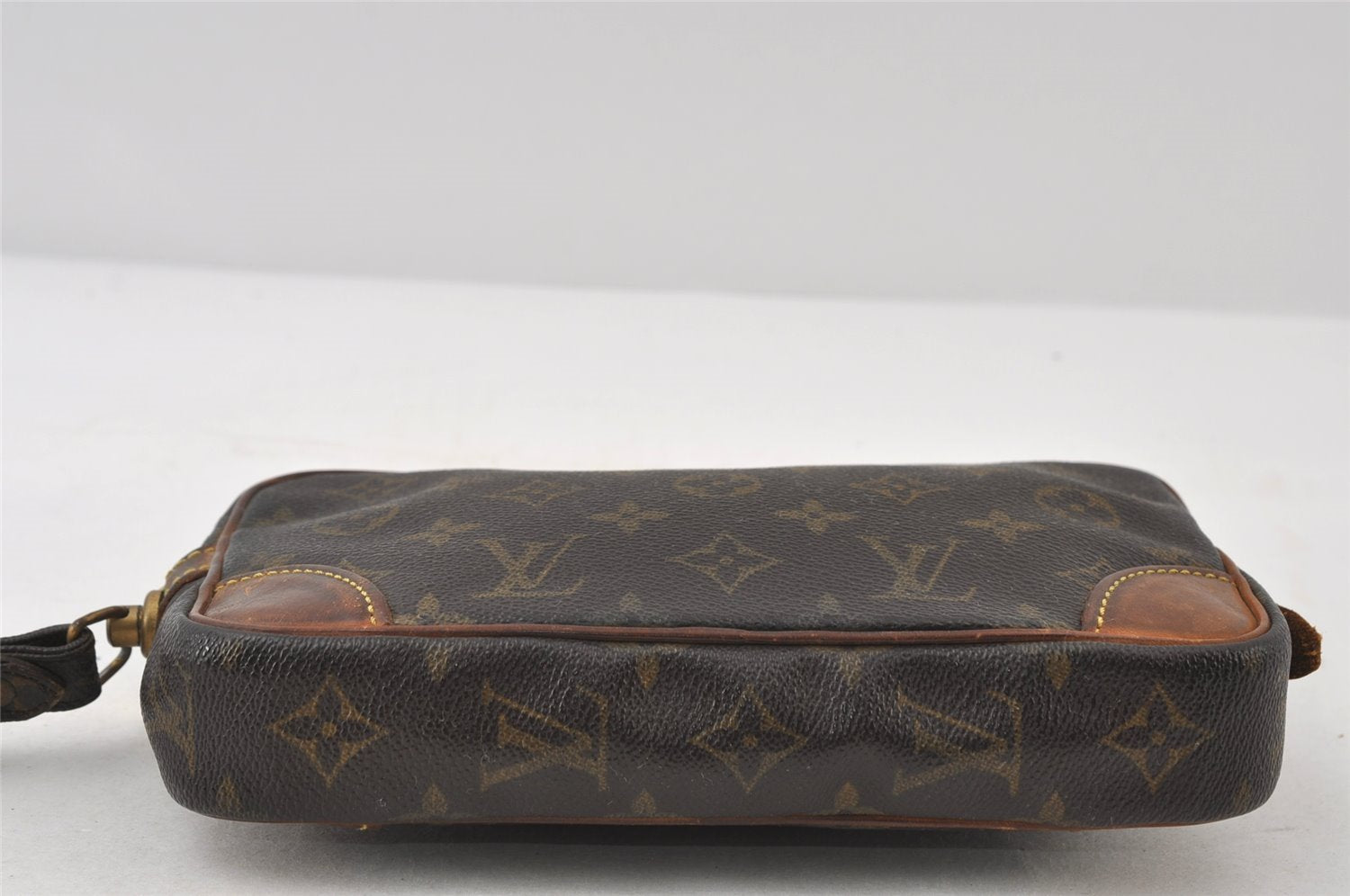 Authentic Louis Vuitton Monogram Marly Dragonne PM M51827 Clutch Hand Bag 8182I