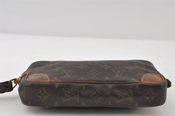 Authentic Louis Vuitton Monogram Marly Dragonne PM M51827 Clutch Hand Bag 8182I