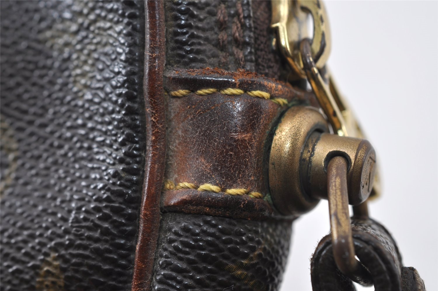 Authentic Louis Vuitton Monogram Marly Dragonne PM M51827 Clutch Hand Bag 8182I