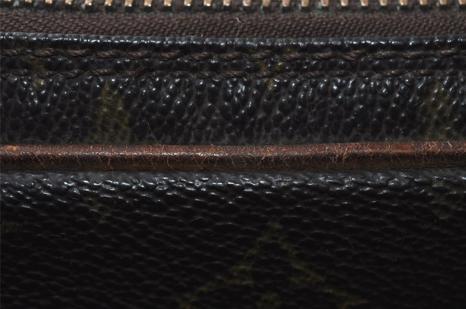 Authentic Louis Vuitton Monogram Marly Dragonne PM M51827 Clutch Hand Bag 8182I