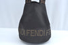 Authentic FENDI Vintage Nylon Leather Hand Tote Bag Black 8182J