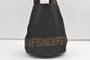 Authentic FENDI Vintage Nylon Leather Hand Tote Bag Black 8182J