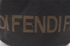 Authentic FENDI Vintage Nylon Leather Hand Tote Bag Black 8182J