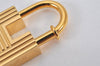 Authentic HERMES Key Charm H Padlock Motif Gold Tone 2000 Limited Box 8182K