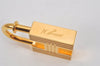 Authentic HERMES Key Charm H Padlock Motif Gold Tone 2000 Limited Box 8182K