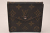 Authentic Louis Vuitton Monogram Porte Monnaie Billets Wallet M61660 LV 8184J