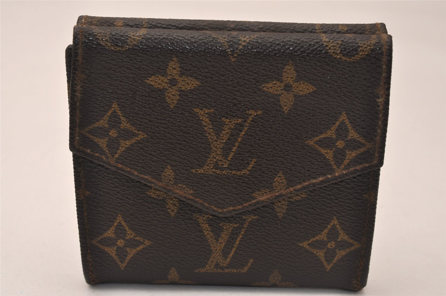 Authentic Louis Vuitton Monogram Porte Monnaie Billets Wallet M61660 LV 8184J