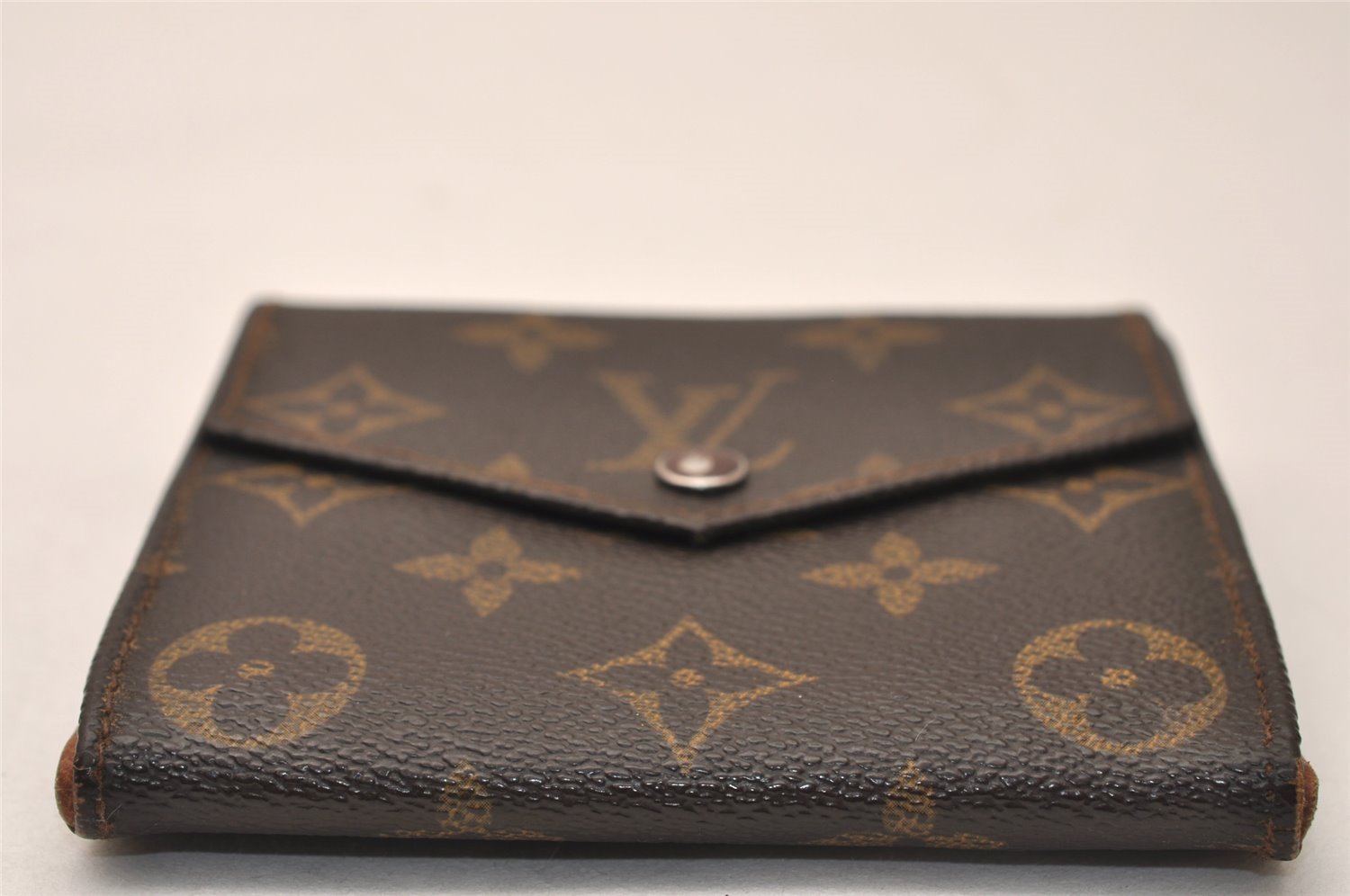 Authentic Louis Vuitton Monogram Porte Monnaie Billets Wallet M61660 LV 8184J