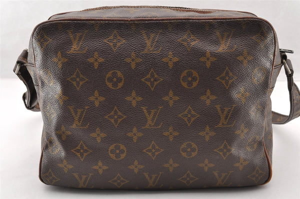 Authentic Louis Vuitton Monogram Nile Shoulder Cross Body Bag Old Model LV 8185I