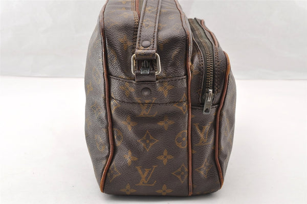 Authentic Louis Vuitton Monogram Nile Shoulder Cross Body Bag Old Model LV 8185I