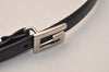 Authentic GUCCI Vintage Belt Leather Size 75cm 29.5" Black 8185J