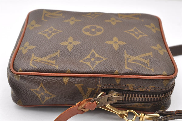 Auth Louis Vuitton Monogram Mini Poche Danube Shoulder Cross Bag Old Model 8186I