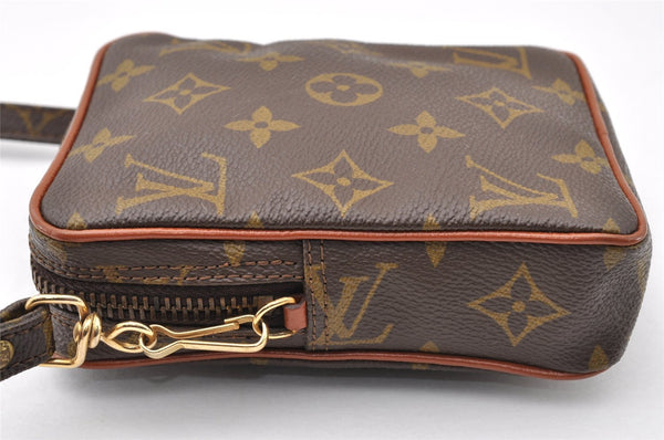 Auth Louis Vuitton Monogram Mini Poche Danube Shoulder Cross Bag Old Model 8186I