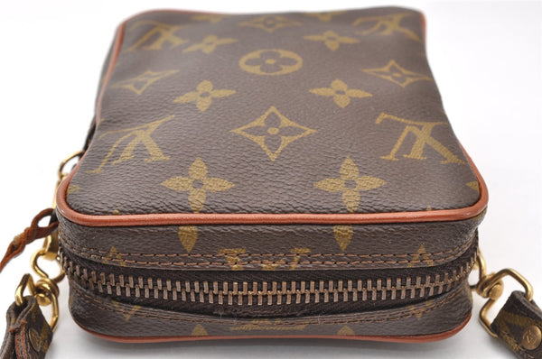 Auth Louis Vuitton Monogram Mini Poche Danube Shoulder Cross Bag Old Model 8186I