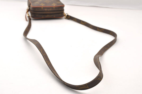 Auth Louis Vuitton Monogram Mini Poche Danube Shoulder Cross Bag Old Model 8186I