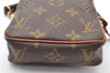 Auth Louis Vuitton Monogram Mini Poche Danube Shoulder Cross Bag Old Model 8186I