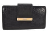 Authentic GUCCI Guccissima GG Leather Long Wallet Purse 181668 Black 8186J