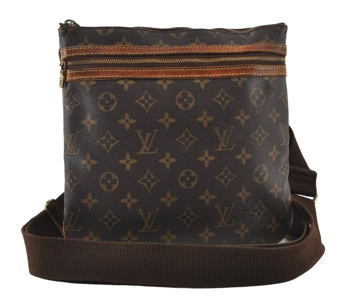 Authentic Louis Vuitton Monogram Pochette Bosphore Shoulder Bag M40044 LV 8188I