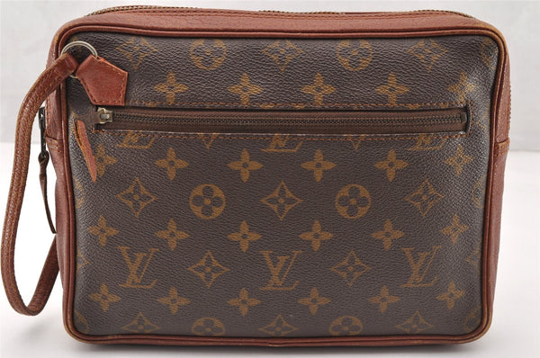 Authentic Louis Vuitton Monogram Pochette Sport Clutch Hand Bag Old Model 8189I