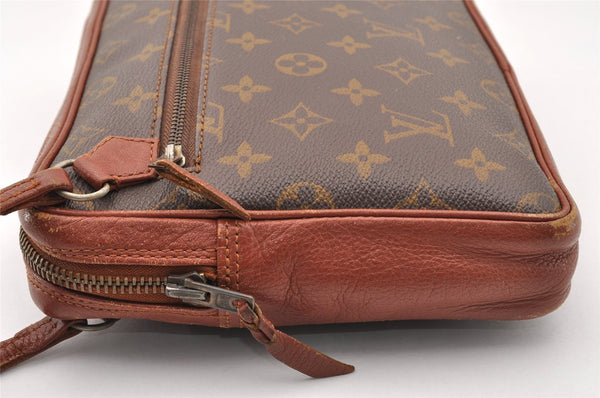 Authentic Louis Vuitton Monogram Pochette Sport Clutch Hand Bag Old Model 8189I
