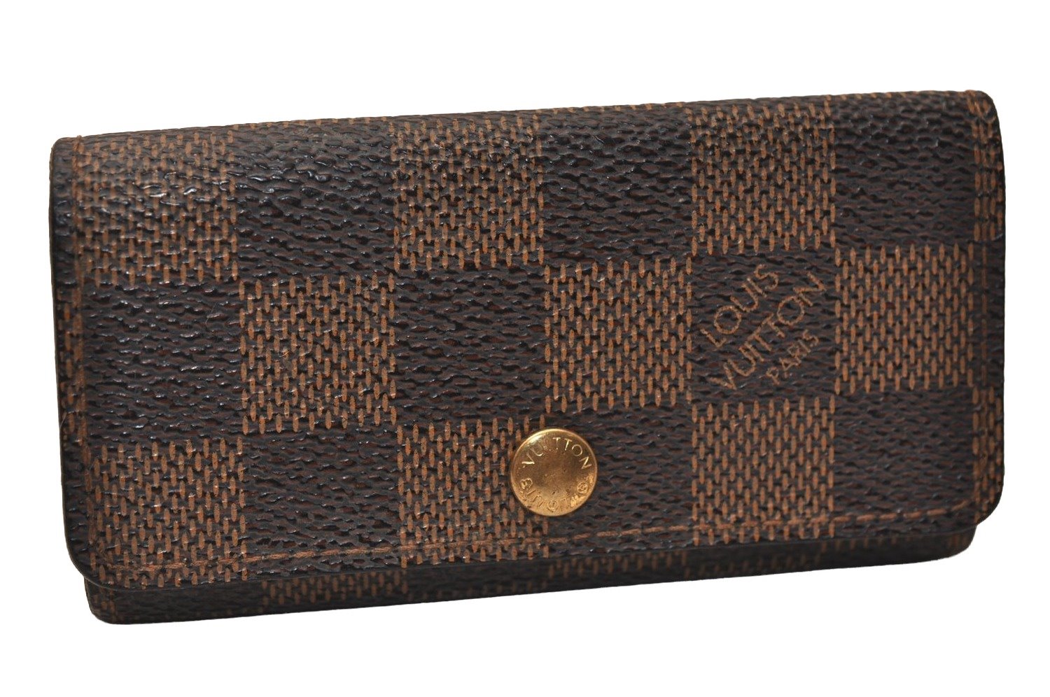 Authentic Louis Vuitton Damier Multicles 4 Key Case Holder N62631 LV 8189J