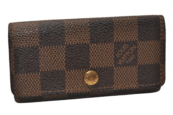 Authentic Louis Vuitton Damier Multicles 4 Key Case Holder N62631 LV 8189J