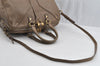 Authentic YVES SAINT LAURENT Muse 2Way Shoulder Hand Bag Leather Brown 8190I