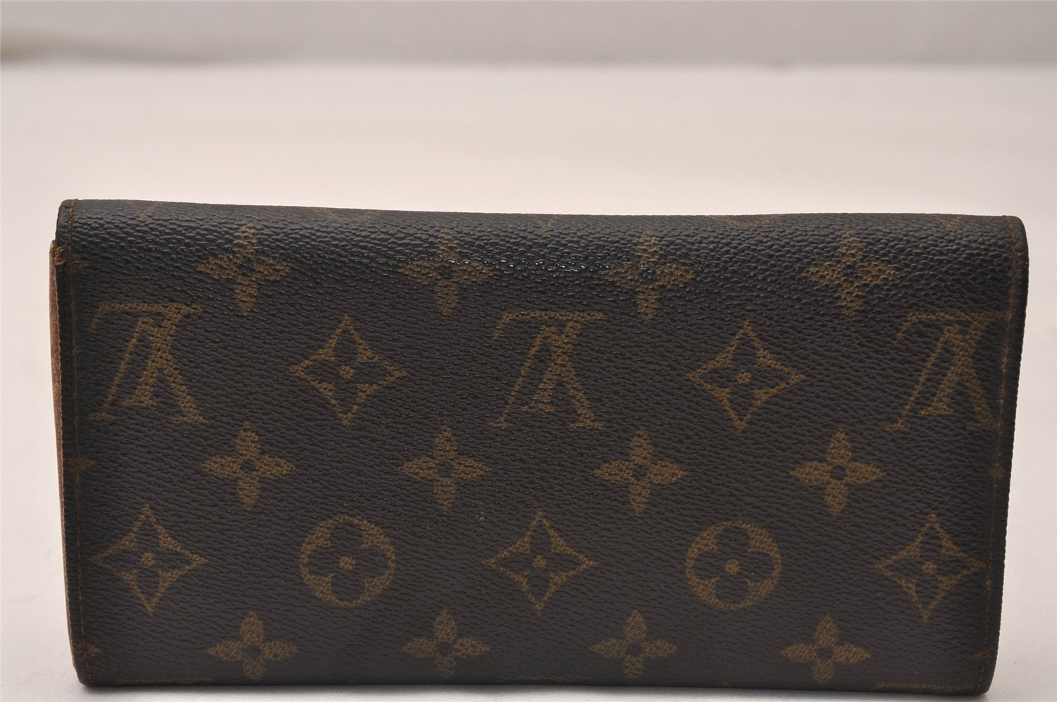 Louis Vuitton Monogram Pochette Porte Monnaie Credit Wallet M61723 Junk 8190J