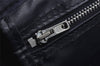 Authentic Christian Dior Trotter Hand Boston Bag Purse Canvas Leather Blue 8191I