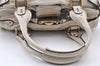 Authentic Chloe Vintage Paddington Leather Shoulder Hand Bag White 8192I