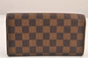 Authentic Louis Vuitton Damier Pochette Porte Monnaie Credit N61725 Wallet 8192M