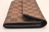 Authentic Louis Vuitton Damier Pochette Porte Monnaie Credit N61725 Wallet 8192M