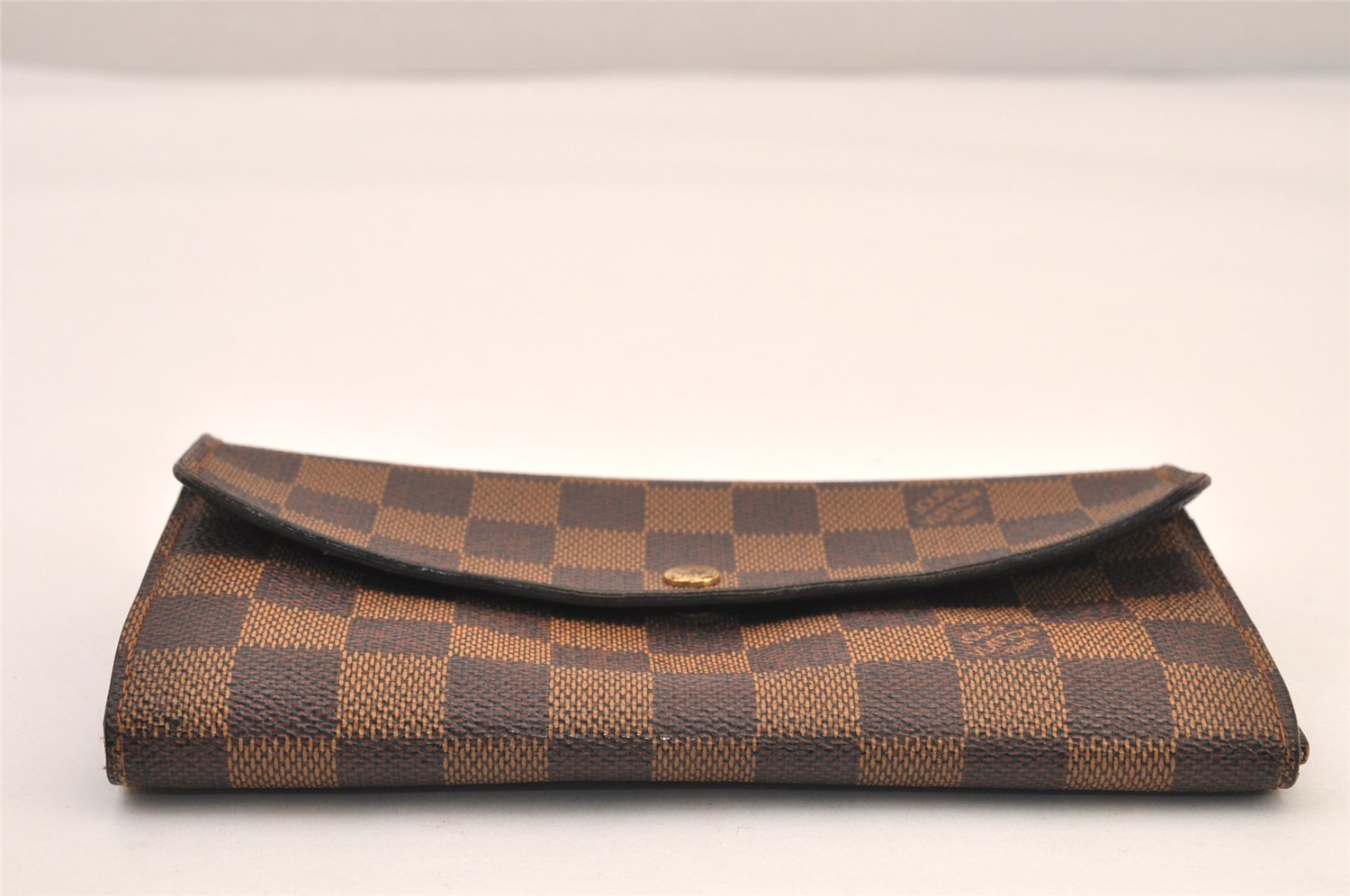 Authentic Louis Vuitton Damier Pochette Porte Monnaie Credit N61725 Wallet 8192M