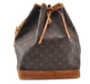 Authentic Louis Vuitton Monogram Noe Shoulder Drawstring Bag M42224 LV 8193I