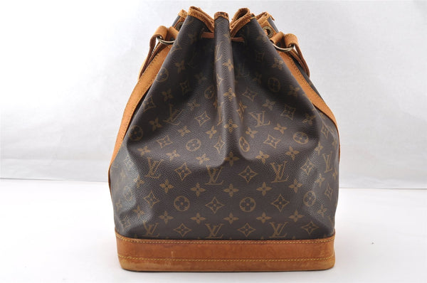 Authentic Louis Vuitton Monogram Noe Shoulder Drawstring Bag M42224 LV 8193I