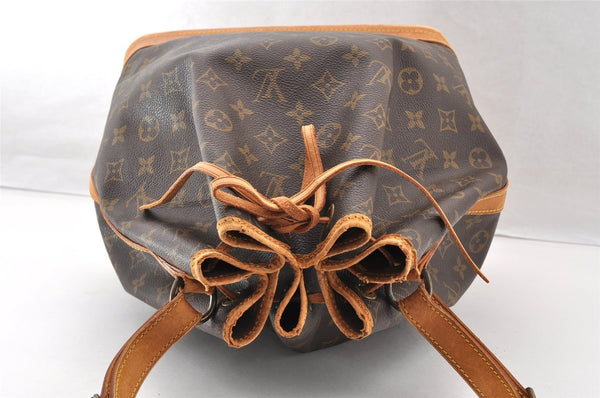 Authentic Louis Vuitton Monogram Noe Shoulder Drawstring Bag M42224 LV 8193I