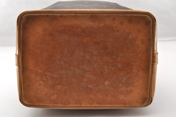 Authentic Louis Vuitton Monogram Noe Shoulder Drawstring Bag M42224 LV 8193I