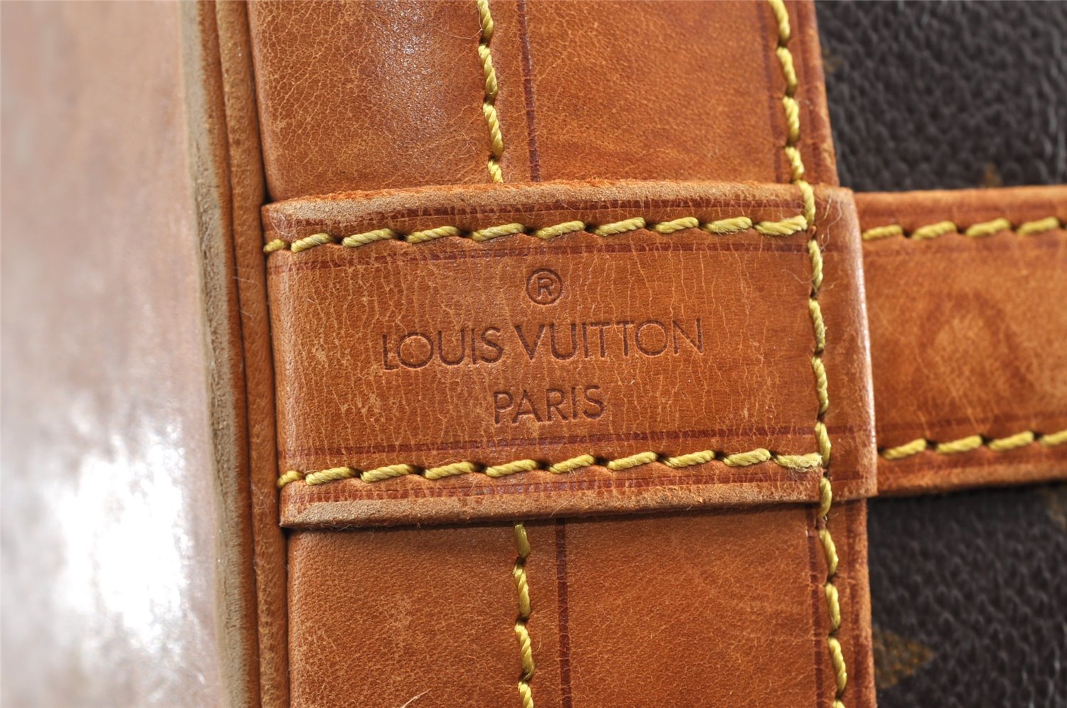 Authentic Louis Vuitton Monogram Noe Shoulder Drawstring Bag M42224 LV 8193I