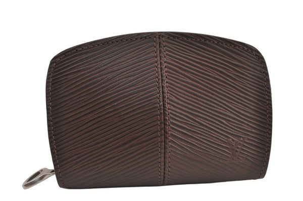 Authentic Louis Vuitton Epi Portefeuille Epi Z Coin Purse Brown M6344D LV 8193M
