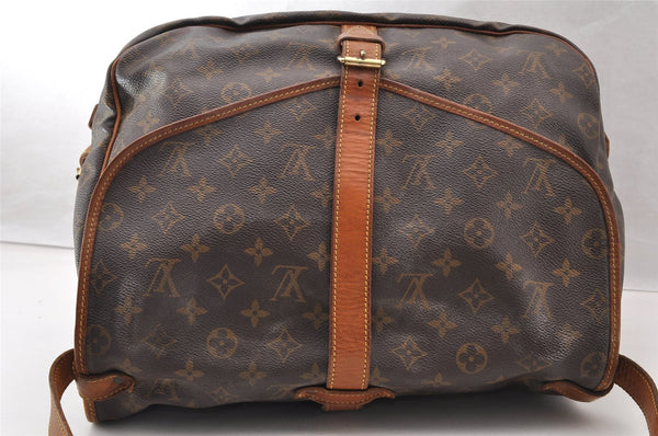 Authentic Louis Vuitton Monogram Saumur 35 Shoulder Cross Bag M42254 LV 8194I