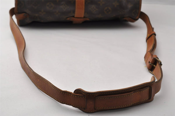 Authentic Louis Vuitton Monogram Saumur 35 Shoulder Cross Bag M42254 LV 8194I