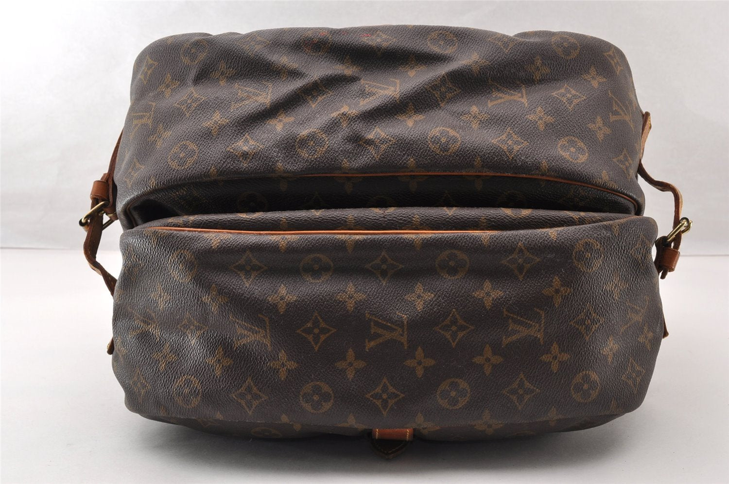 Authentic Louis Vuitton Monogram Saumur 35 Shoulder Cross Bag M42254 LV 8194I