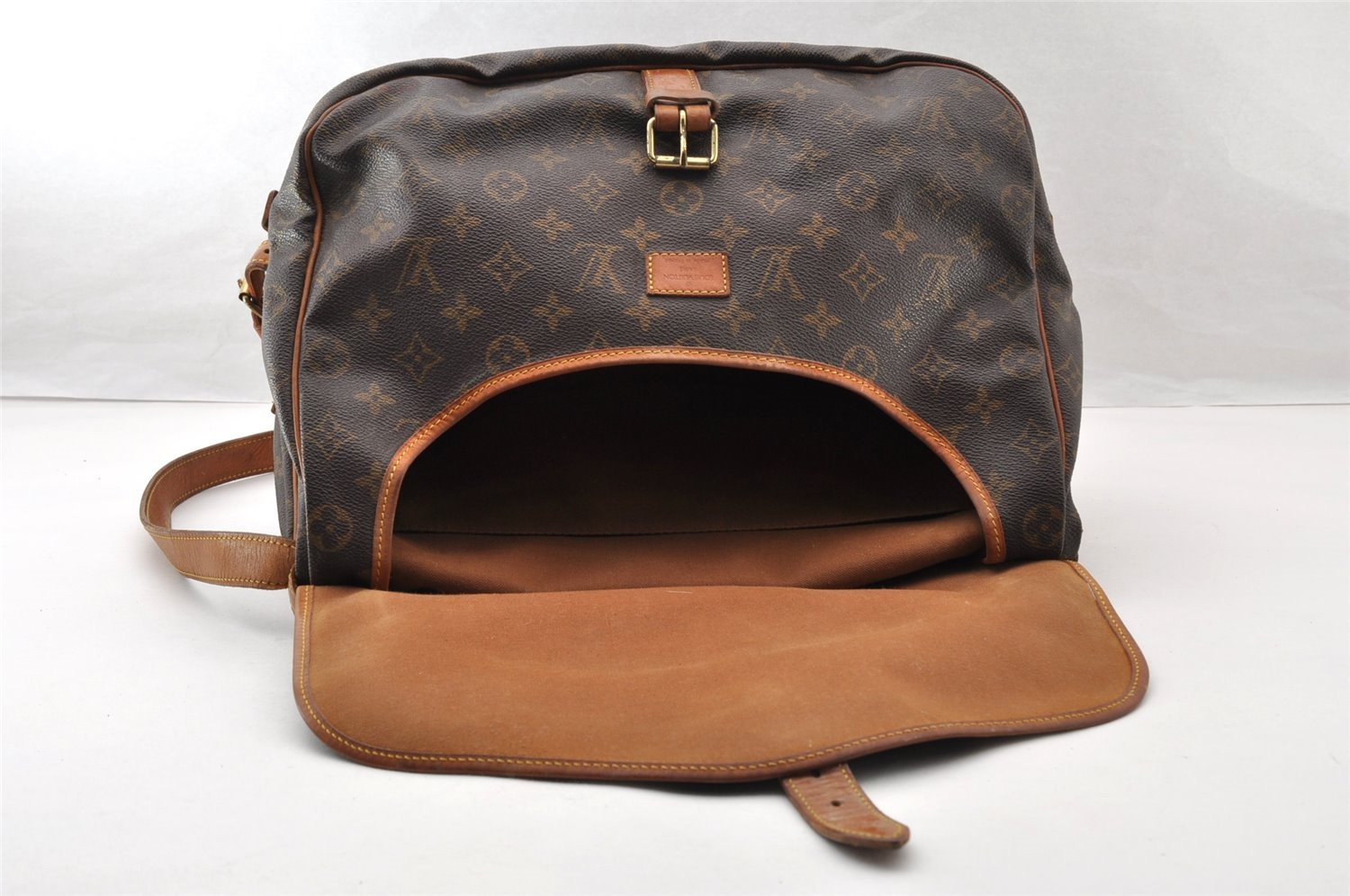 Authentic Louis Vuitton Monogram Saumur 35 Shoulder Cross Bag M42254 LV 8194I