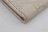 Authentic GUCCI Guccissima GG Leather Long Wallet Purse 212089 White 8194J